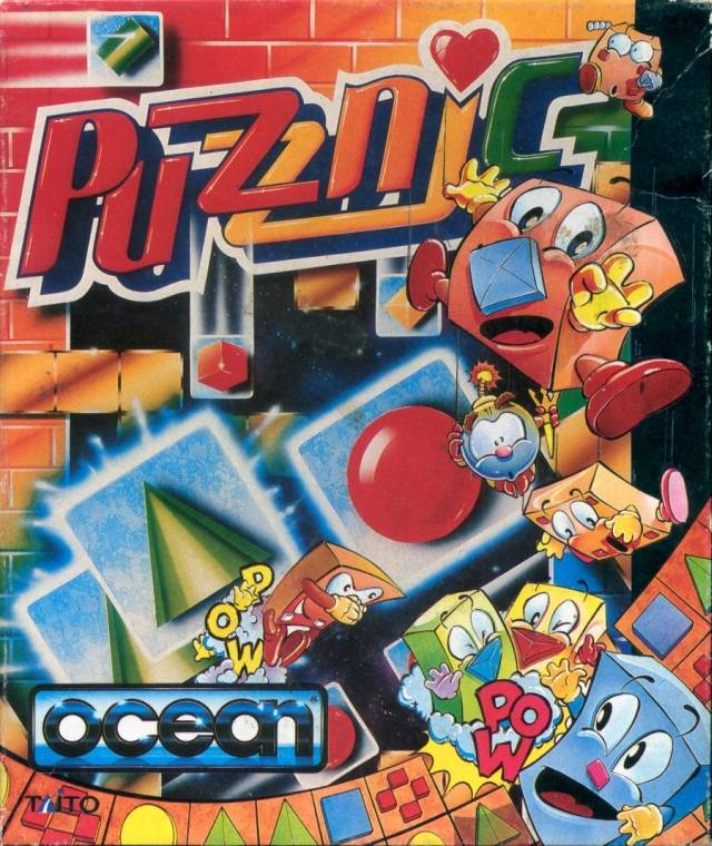 Puzznic box art for Amiga